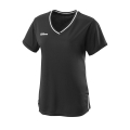 Wilson Tennis Shirt V-Neck Team II schwarz Damen